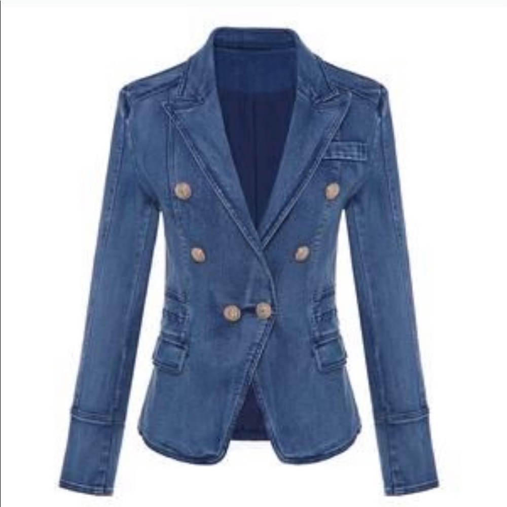Sarah Ashley Denim Blazer